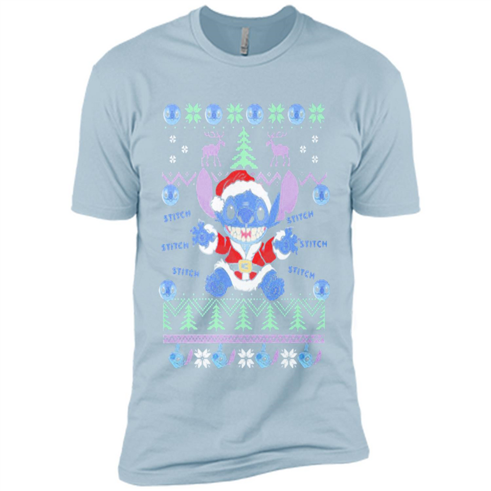 Stitch ugly christmas sweater - Premium Short Sleeve T-Shirt
