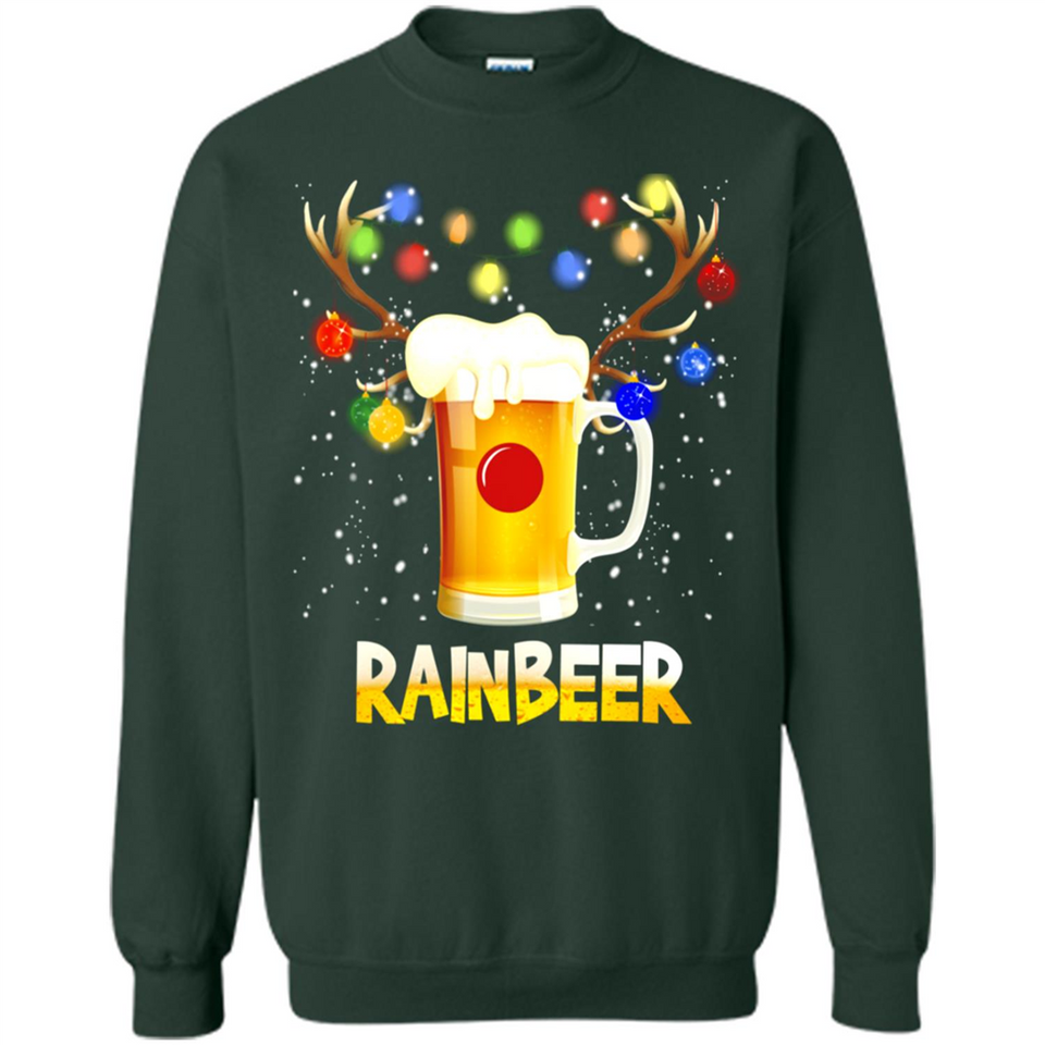 Rainbeer Christmas Reindeer Beer Drinking