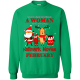 Never Underestimate A February Woman Watches Hallmark Movies Sweatshirt PINGPONG