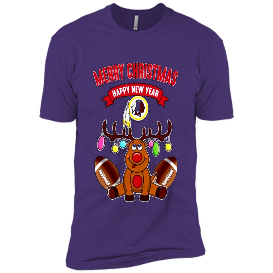Washington Redskins NFL Reindeer Funny Merry Christmas And Happy New Year
