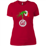 Amazing California Golden Bears Glitter Grinch Monogram Ornament Christmas Gift - Ladies' Boyfriend T-Shirt