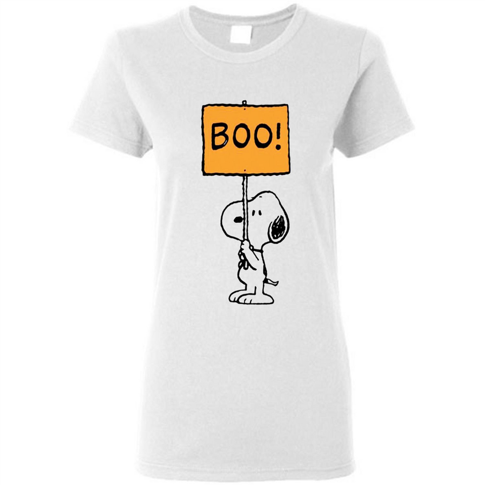 Halloween Snoopy Boo - Ladies Short-Sleeve