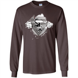 Chicago White Sox And Superman Fans - Long Sleeve T-Shirt