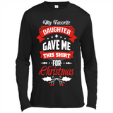 My Favorite Daughter Gave Me This Shirt For Christmas Gift - Canvas Long Sleeve T-Shirt