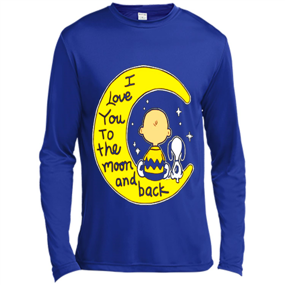 I LOVE YOU TO THE MOON AND BLACK CHARLIE BROWN AND SNOOPY