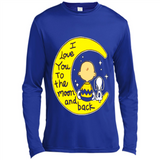 I LOVE YOU TO THE MOON AND BLACK CHARLIE BROWN AND SNOOPY