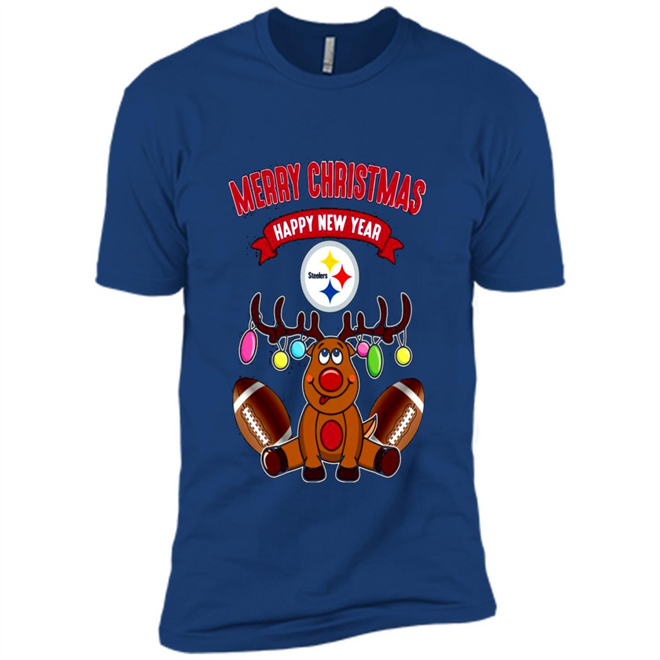 Pittsburgh Steelers NFL Reindeer Funny Merry Christmas And Happy New Year