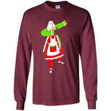Funny Dabbing Mrs. Santa Claus Christmas Dab - Long Sleeve T-Shirt