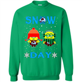 Snow Day Shirt For Colorado Avalanche Vs Minion Fans pingpong