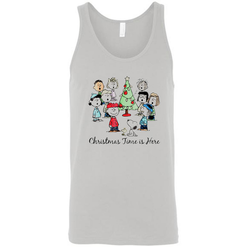 Snoopy Christmas Time Is Here Sporty T-Shirt - Canvas Unisex Tank
