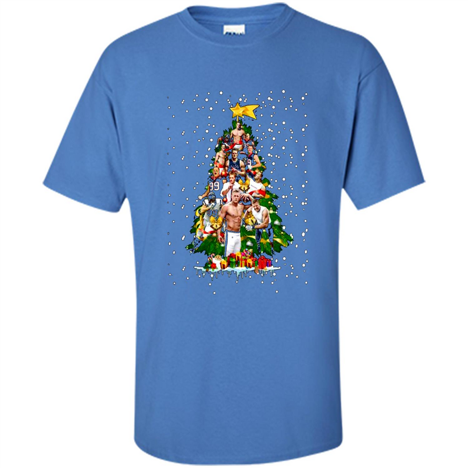 J.J. Watt Christmas Tree ugly sweater PINGPONG