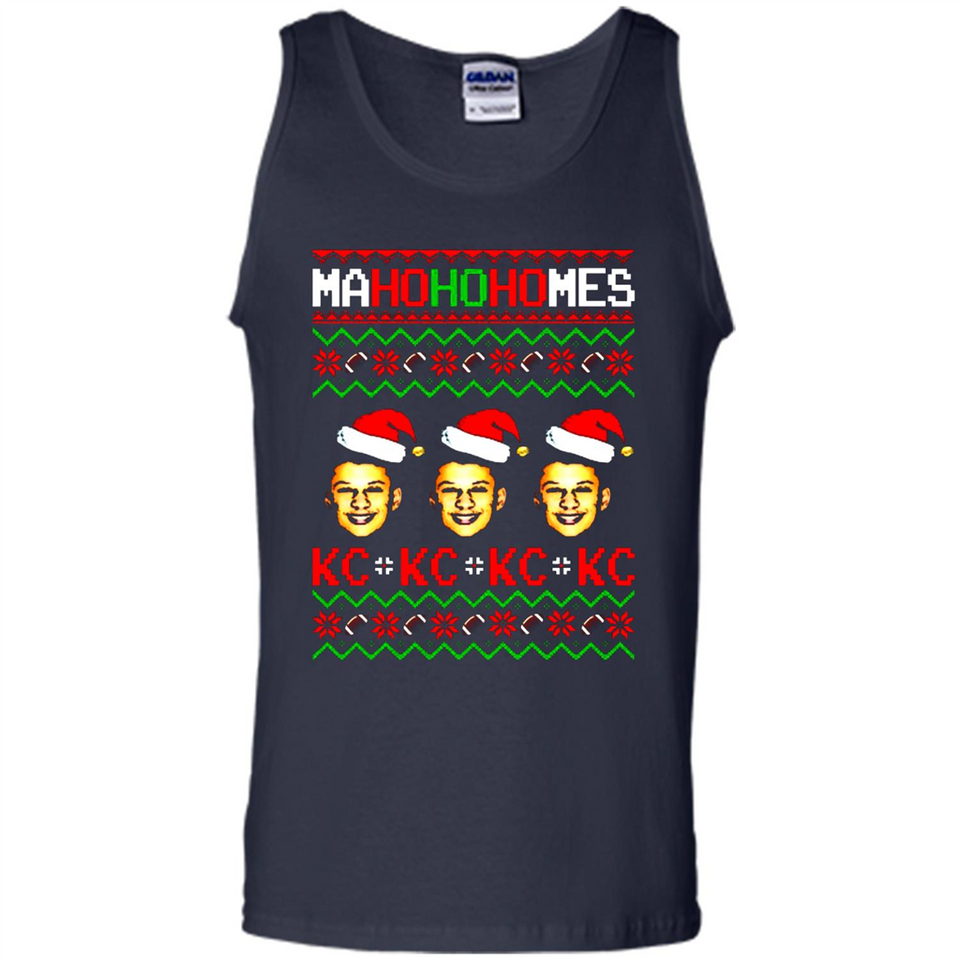 Patrick Mahomes Ma Ho Ho Homes Christmas sweatshirt PINGPONG - Tank Top
