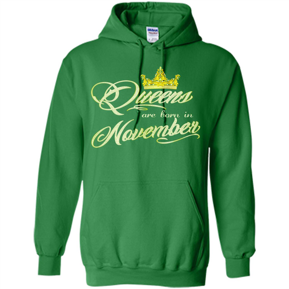 Queens Are Born In November Golden T-Shirt