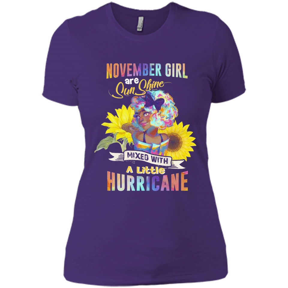 November Girls Sunflower - Ladies' Boyfriend T-Shirt