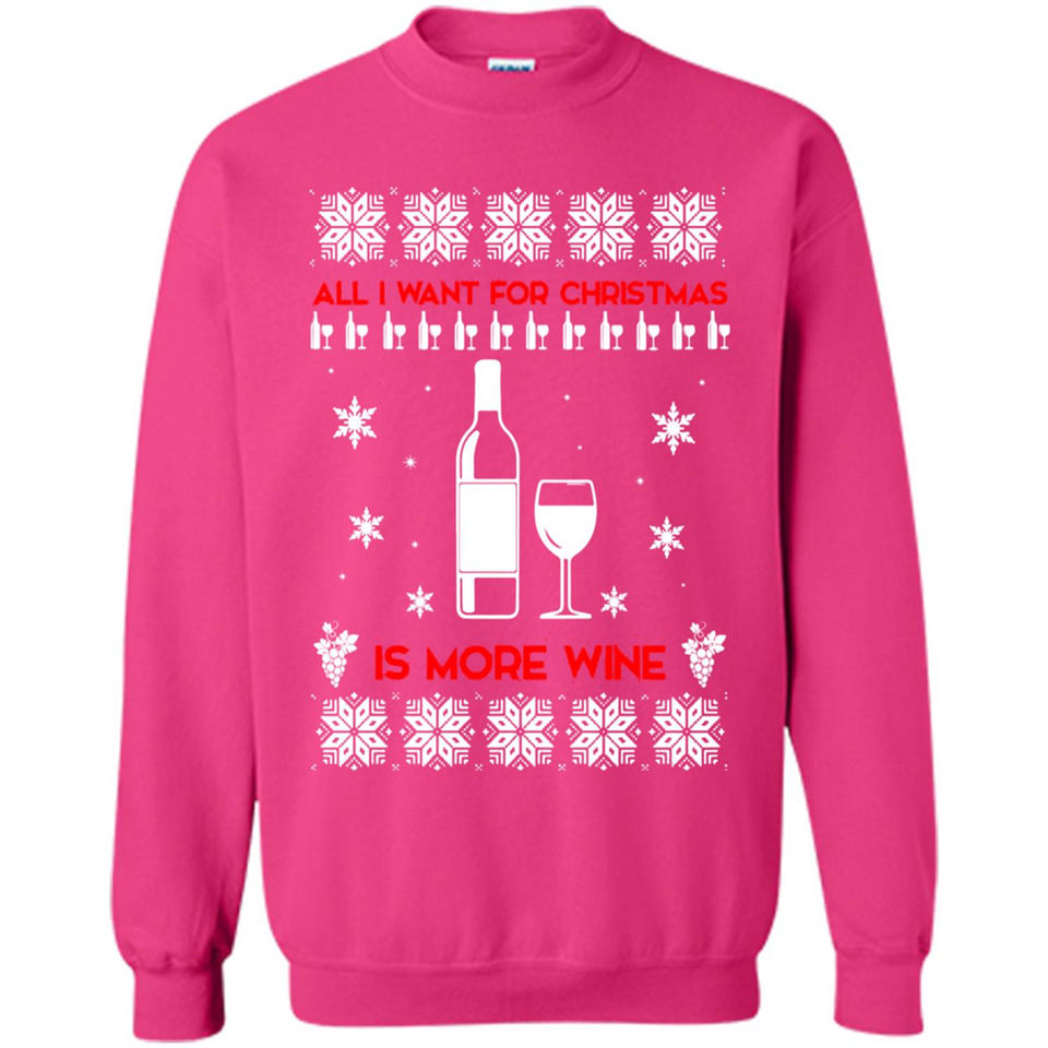 All I Want For Christmas is Wine Ugly sweater PINGPONG