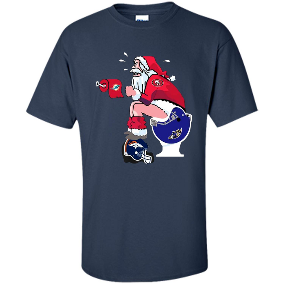 San Francisco 49ers Santa Claus Toilet