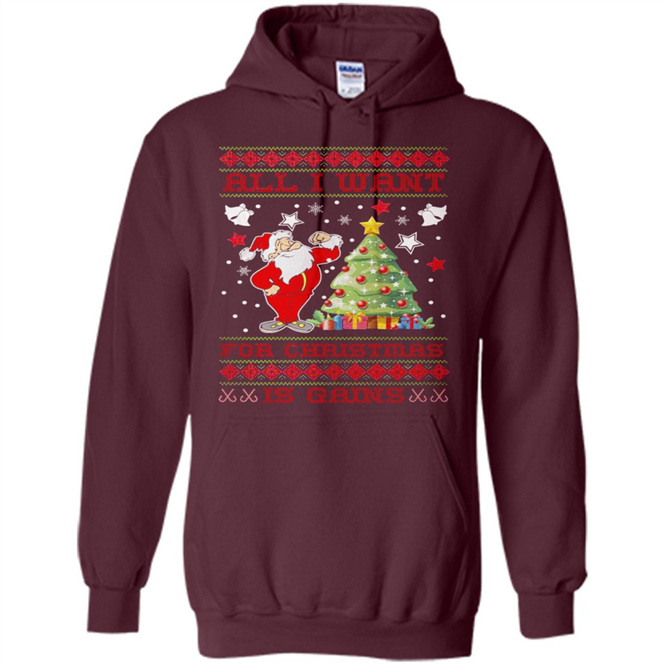 All I Want For Christmas Is Gains Christmas Tree Santa Claus