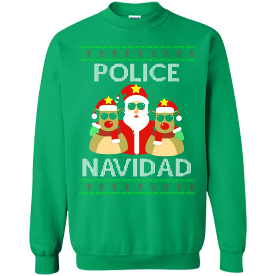 FUNNY POLICE NAVIDAD T-SHIRT Santa Christmas Party - Sweatshirt
