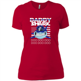 Police Daddy Shark Blue Line Tee