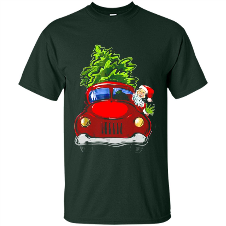 Vintage Santa red Truck Christmas Tree PINGPONG