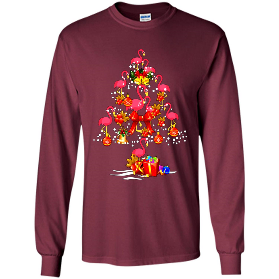 Flamingo Christmas Tree Merry Christmas Flamingo PING PONG