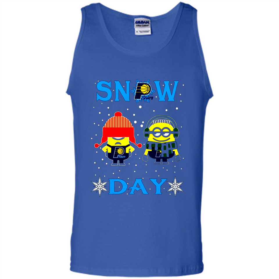 Snow Day Shirt For Indiana Pacers Vs Minion Fans pingpong