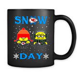 Snow Day Shirt For Kansas City Chiefs Vs Minion Fans Cotton pingpong