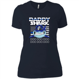 Police Daddy Shark Blue Line Tee