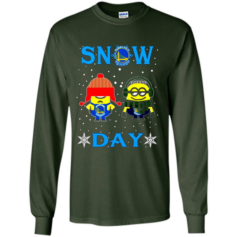 Snow Day Shirt For Golden State Warriors Vs Minion Fans pingpong