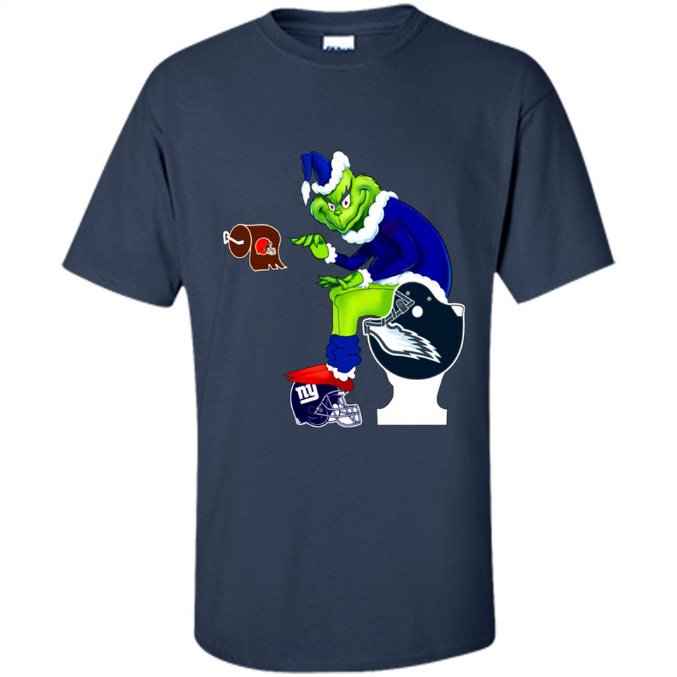 New York Giants Toilet Grinch Santa Claus Football Fan PINGPONG