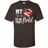 Washington State Cougars Football My Heart is on that Field - Shirt