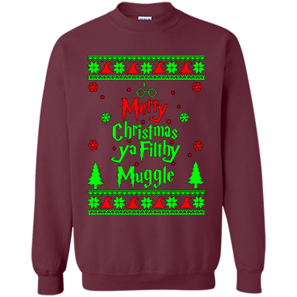 Merry Christmas ya filthy animal ugly sweater PINGPONG