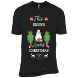 This Singer Loves Christmas Tree Shirt with Snowman