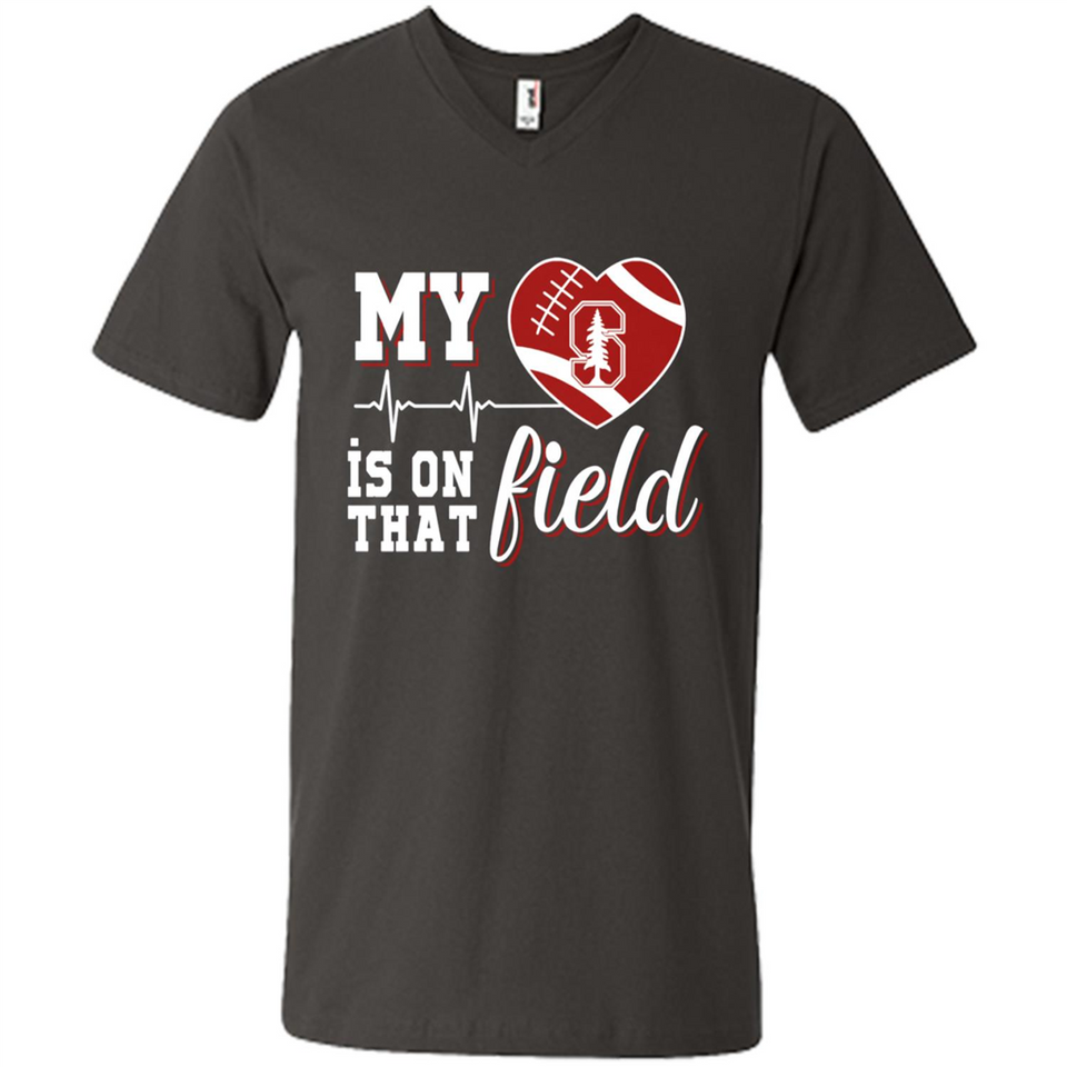 Stanford Cardinal Football My Heart is on that Field - Men's V-Neck