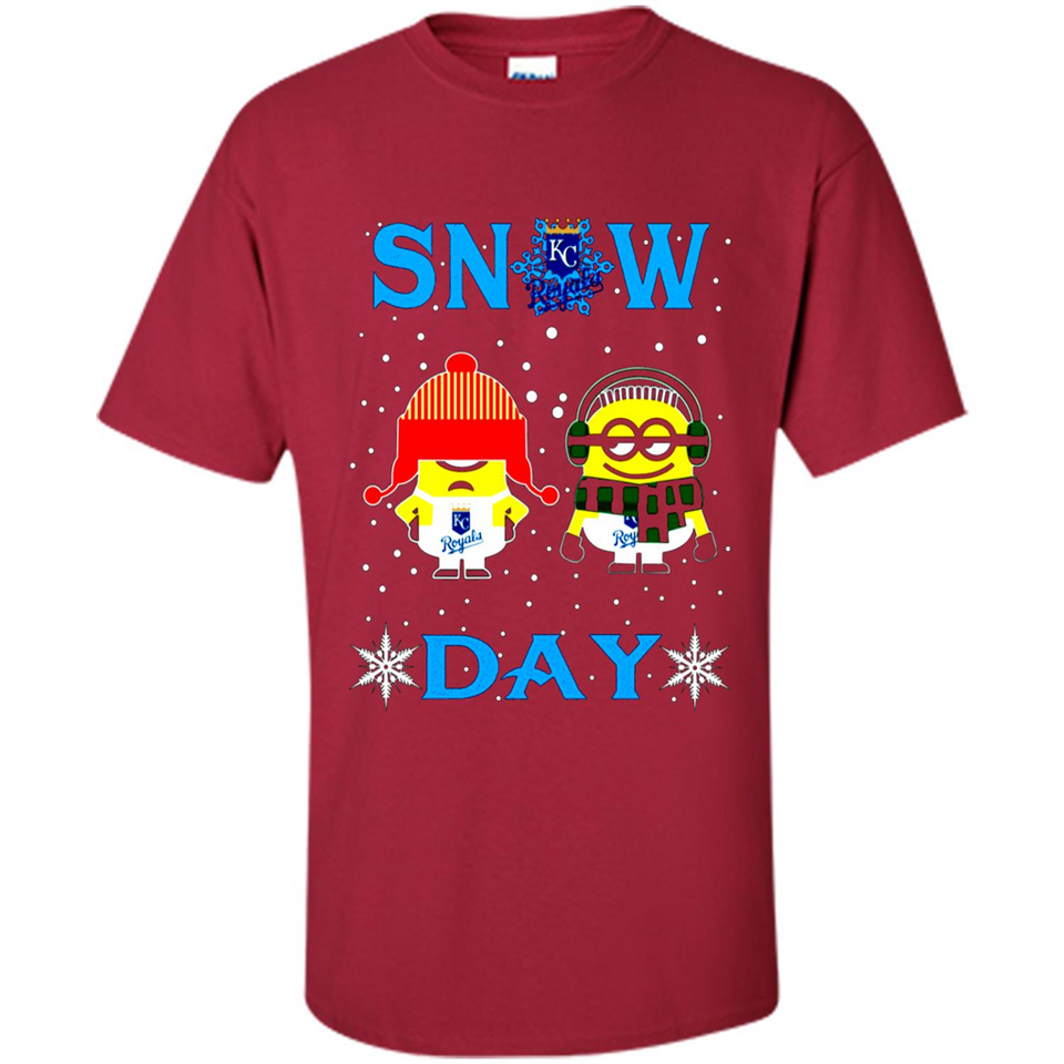 Snow Day Shirt For Kansas City Royals Vs Minion Fans pingpong