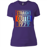 Retro Straight Outta 1979 39 Years Old - Ladies' Boyfriend T-Shirt