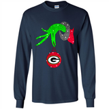 GRINCH HAND HOLDING GREEN BAY PACKERS GLITTER CHRISTMAS PINGPONG