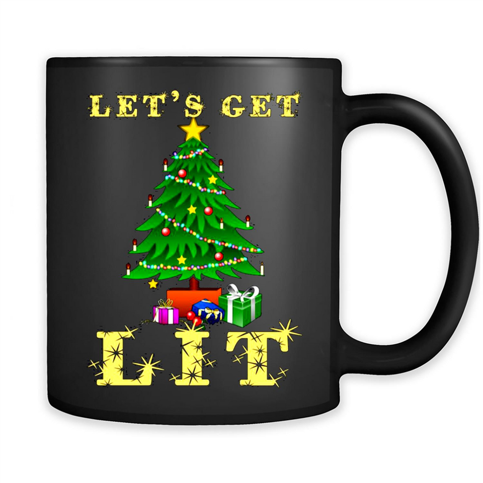 Let’s Get Lit Christmas Drinking sweater PINGPONG