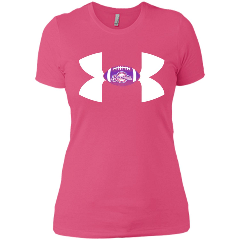 Milwaukee Brewers Under Armour Logo - Ladies' Boyfriend T-Shirt