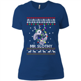 Mr Slothy Christma - Ladies' Boyfriend T-Shirt