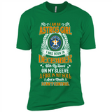 I Am An Houston Astros Girl I Was Born In December With My Heart On My Sleeve A Fire In My Soul And A Mouth I Cant Control - Premium Short Sleeve T-Shirt