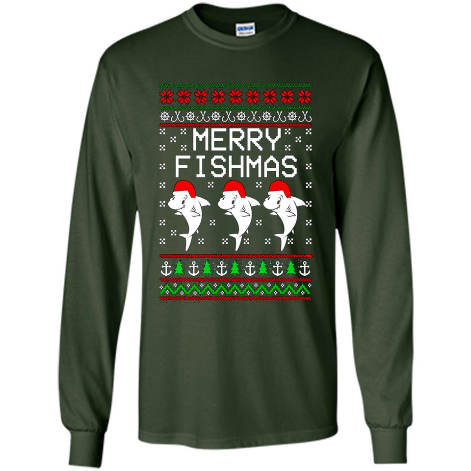 Merry Fishmas Christmas sweatshirt PINGPONG