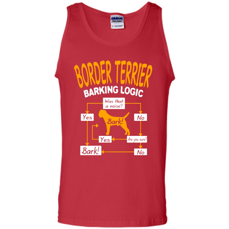 Border Terrier Barking Logic - Tank Top