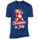 Christmas In July - Funny Dancing Santa - Premium Short Sleeve T-Shirt