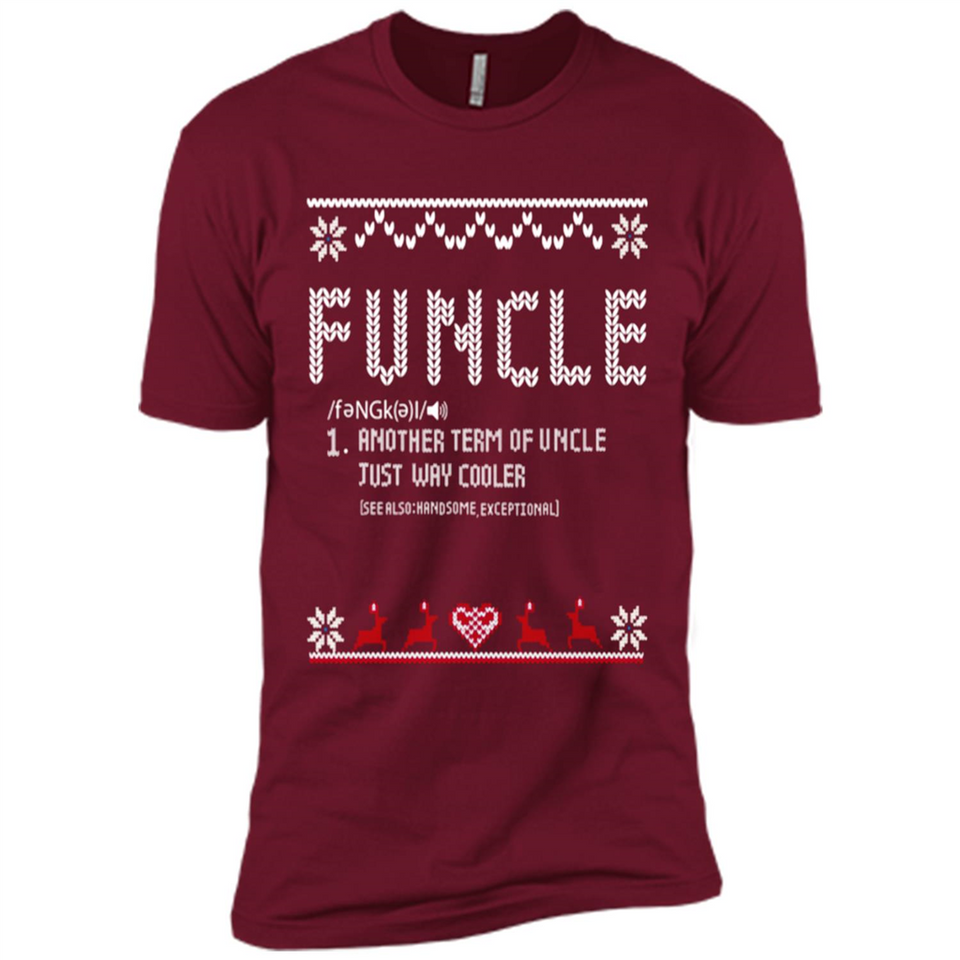Mens Christmas Funcle Definition - Premium Short Sleeve T-Shirt