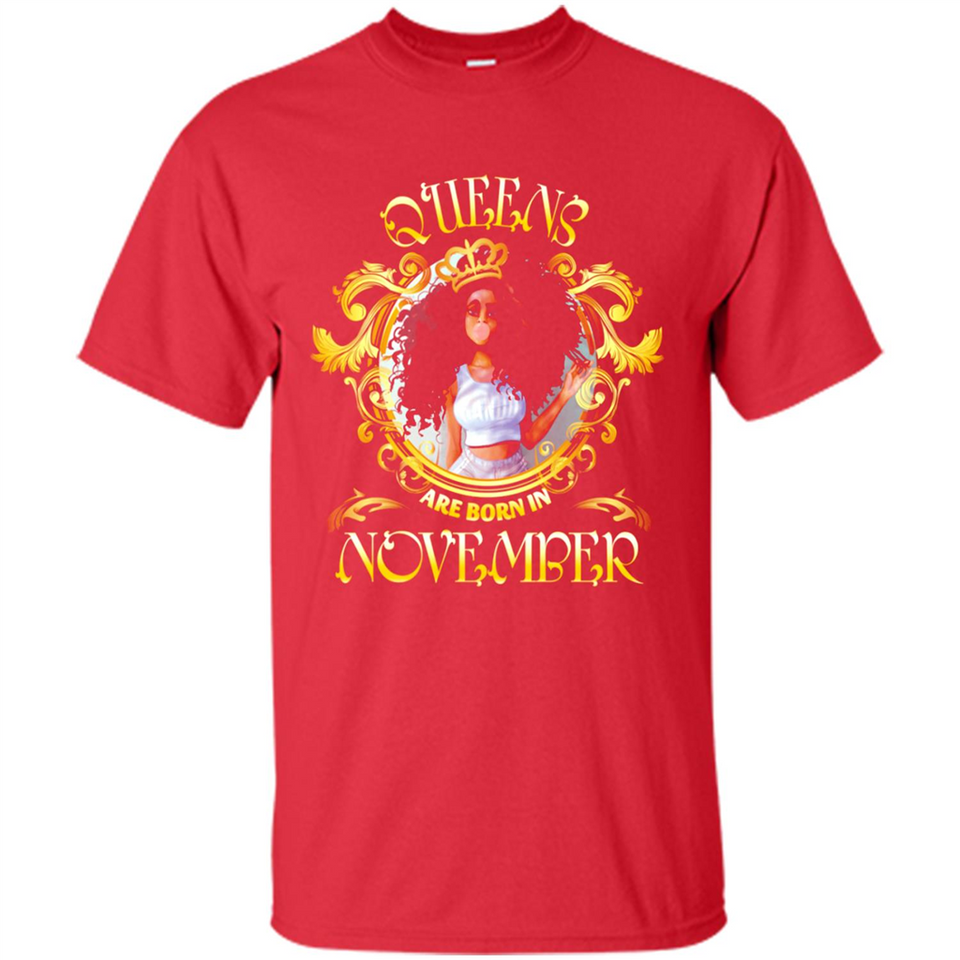 Queens Are Born In November Gold Girl