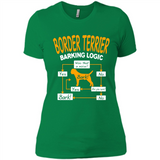 Border Terrier Barking Logic - Ladies' Boyfriend T-Shirt