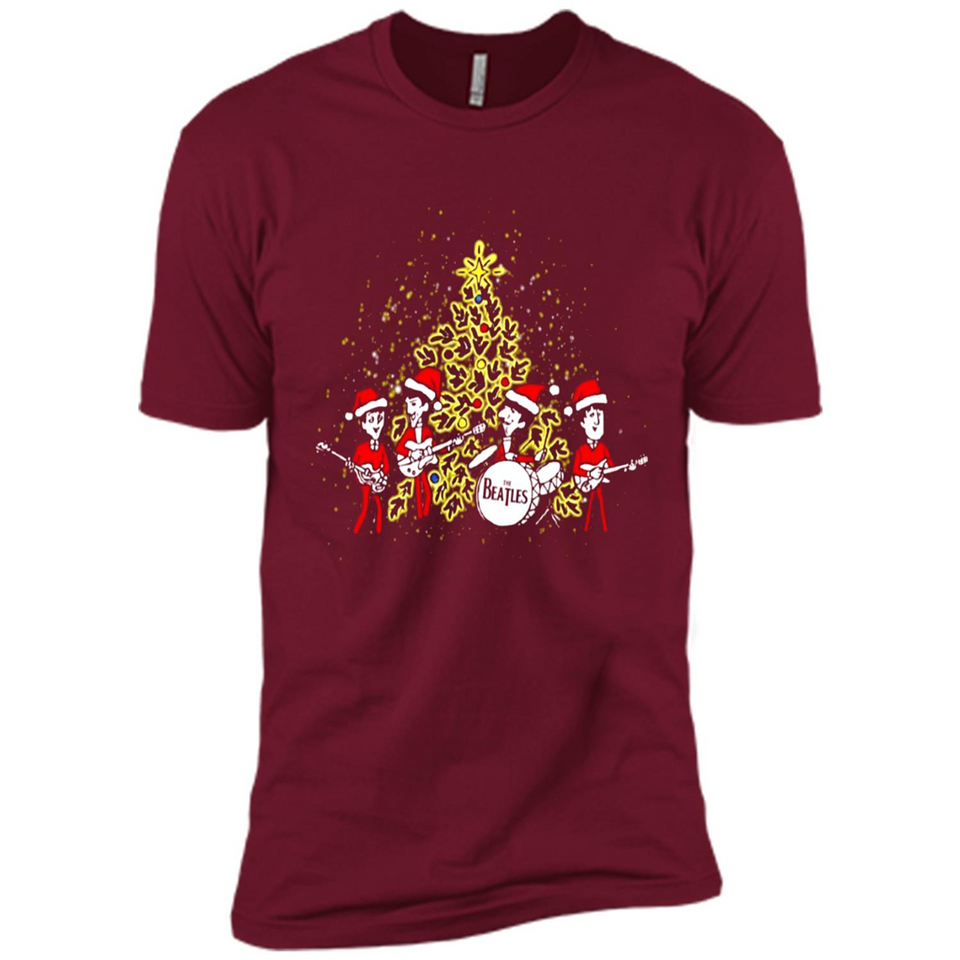 The Beatles chibi Christmas - Premium Short Sleeve T-Shirt