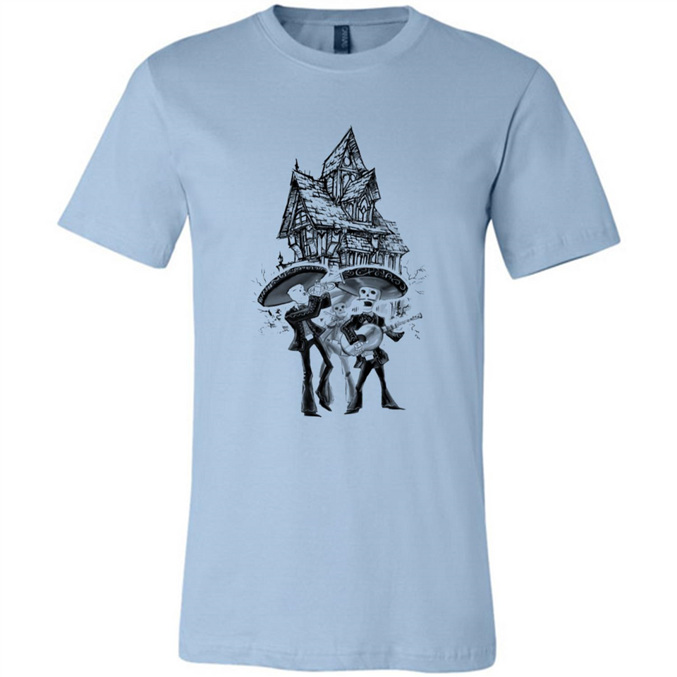 Mariachi Skeleton Shirt Dia De Los Muertos Tequila - Canvas Unisex T-Shirt