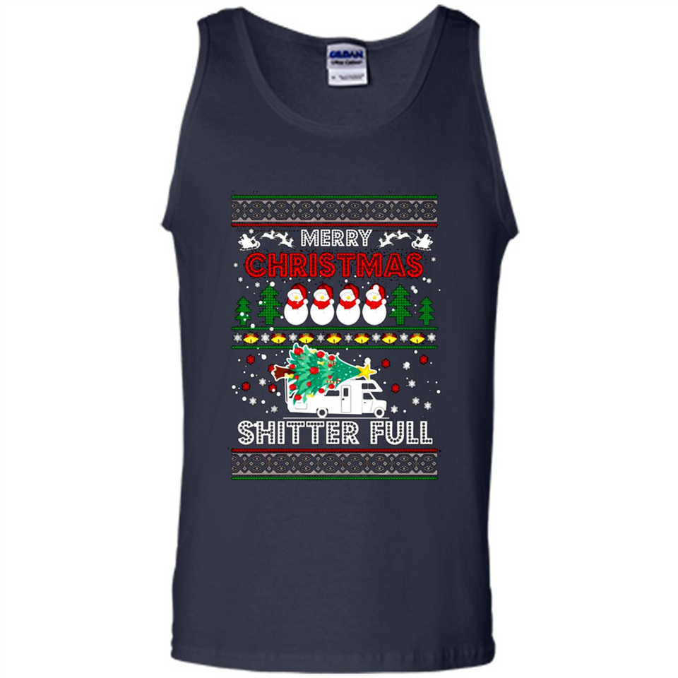 Merry Christmas Shitter Full Christmas Tree Snowman PING PONG